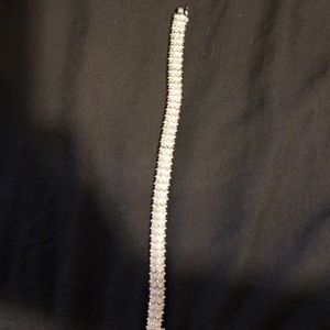Lovely silver toned cz "tennis" bracelet